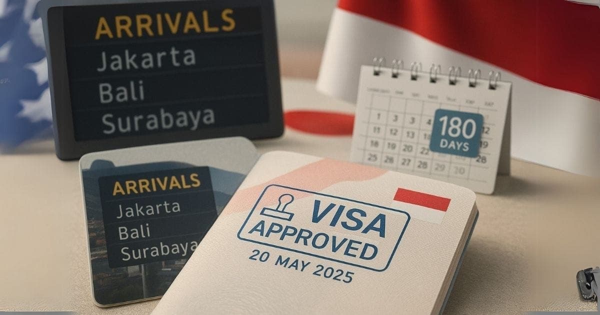 Indonesia Updates Visa Policy: 180-Day Stay Without Exit for Multiple-Entry Visitors