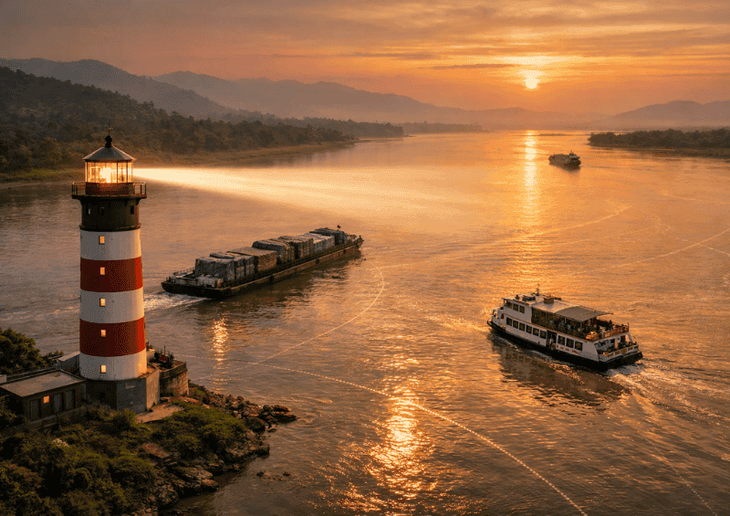 India Builds Brahmaputra River Lighthouses for Tourism